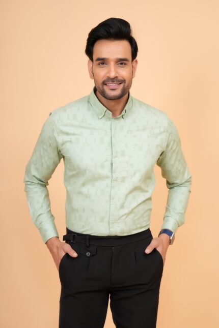 Men’s Smart Fit Mint Casual Shirt